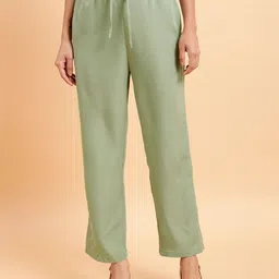 MINT STREET Women Mid-Rise Regular Trousers-image-92