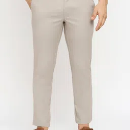 Basics Men Tapered Fit Cotton Chinos-image-12