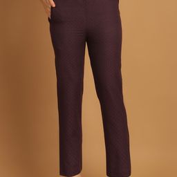 Enchanted Drapes Women Geometric Printed Pure Cotton Trouser-image-52