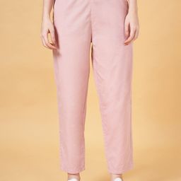 Honey by Pantaloons Women High-Rise Cotton Parallel Trousers-image-15