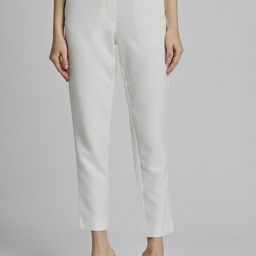 Allen Solly Woman Women High-Rise Cropped Regular Trousers-27