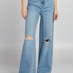 KIABI Women Loose Fit Ripped High-Rise Jeans-image-64