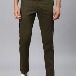 Hubberholme Men Smart Easy Wash Regular Fit Trousers-image-53