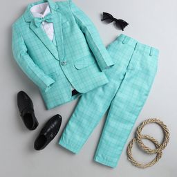 BAESD Boys Checked 4-Piece Party Suits-53