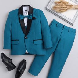 Jeetethnics Boys Long Sleeves Single Breasted 5-Piece Suits-14