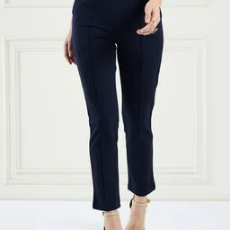 MAGRE Women Relaxed Straight Fit Trousers-picture-40