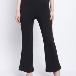 Wuxi Women Relaxed Straight Leg Fit Bootcut Trousers-image-9
