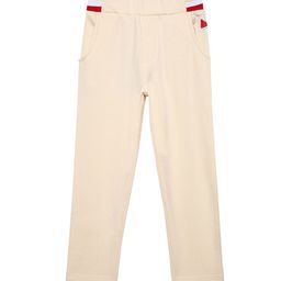 UNDER FOURTEEN ONLY Girls Beige Solid Regular Fit Cotton Trousers-image-82