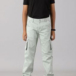 KiddoPanti Boys Pure Cotton T-shirt With Cargo Trousers-picture-40