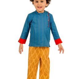 Tiny Bunnies Boys Striped Pure Cotton Shirt with Trousers-picture-26