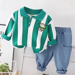 INCLUD Boys Striped T-shirt with Trousers-image-59