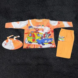 BAESD Boys Printed T-shirt With Trousers And Cap-image-44