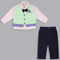 Wish Karo Boys Colourblocked Shirt with Trousers-image-6