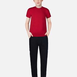 Gini and Jony Boys Black Cargos Trousers-image-28