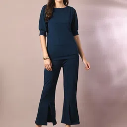 HERE&NOW Women Comfort Flared Wrinkle Free Trousers-picture-19
