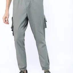 Ketch Men Grey Printed Jogger Trouser-picture-0