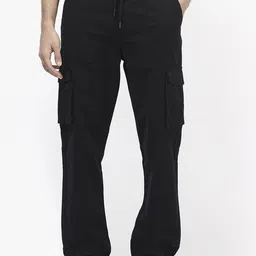RARE RABBIT Men Maks Relaxed Fit Cargos Trousers-image-14