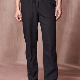 Fabindia Men Relaxed Fit Mid-Rise Trousers-image-64