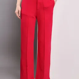 BAESD Women Smart Mid Rise Parallel Trousers-image-21