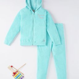 Ed-a-Mamma Girls Blue Sustainable Coat with Trousers-picture-40