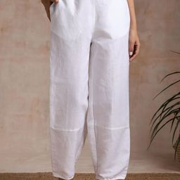 VASSTRAM Women Relaxed Loose Fit Trousers-image-80