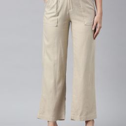 Go Colors Women Relaxed Loose Fit Trousers-picture-14