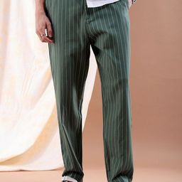 The Indian Garage Co Striped Loose Fit Trouser-image-74