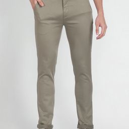 Arrow Sport Men Skinny Fit Mid-Rise Cotton Trousers-picture-36