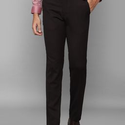 Louis Philippe Men Black Slim Fit Trousers-picture-22