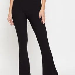 Fashfun Women Original Mid-Rise Bootcut Trousers-image-85