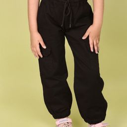 V-Mart Girls Cotton Cargo Trousers-image-55