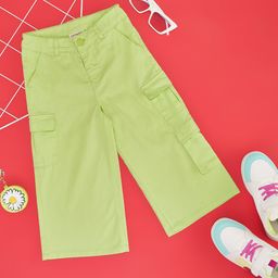 Pantaloons Junior Girls Cotton Flared Trousers-image-62