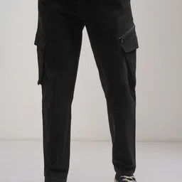 HIGHLANDER Men Slim Fit Cotton Cargos Trousers-picture-46