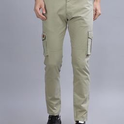 PAUL STREET Men Smart Slim Fit Cargos-image-59