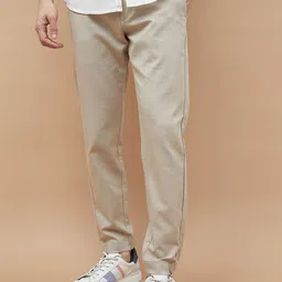 CODE by Lifestyle Men Tapered Fit Chinos Trousers-image-68