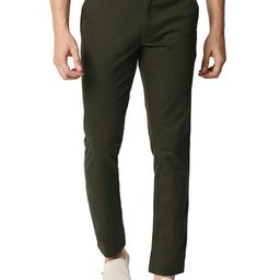 Basics Men Tapered Fit Mid Rise Cotton Chinos Trouser-image-56