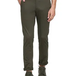 Basics Men Tapered Fit Cotton Chinos Trousers-image-20