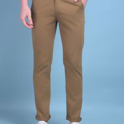 Crimsoune Club Men Smart Cotton Chinos Trousers-image-17