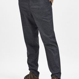 SELECTED Men Grey Slim Fit Chinos Trouser-picture-31