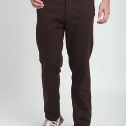 R&B Men Slim Fit Mid-Rise Cotton Chinos Trouser-picture-15