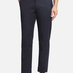 Blackberrys Men Slim Fit Mid Rise Cotton Trousers-image-4