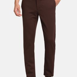 Blackberrys Men Slim Fit Mid-Rise Flat-Front Trousers-image-55