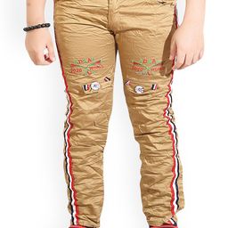 BAESD Boys Striped Mid-Rise Slim Fit Cotton Chinos Trousers-image-73