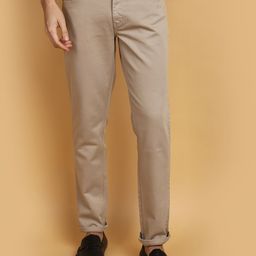 V-Mart Men Slim Fit Mid-Rise Chinos Cotton Trousers-picture-16