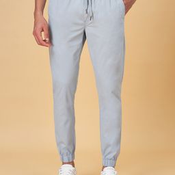 Urban Ranger by pantaloons Men Mid-Rise Slim Fit Cotton Joggers-picture-5