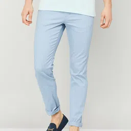 CODE by Lifestyle Men Slim Fit Cotton Lycra Chinos Trousers-image-76