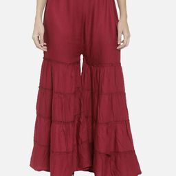 Moda Rapido Women Smart Flared Trousers-image-31