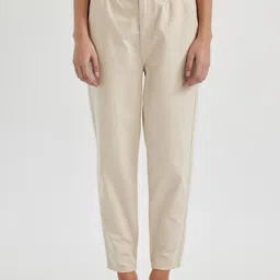 DeFacto Women Mid Rise Pure Cotton Regular Trousers-image-94