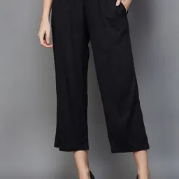 Melange by Lifestyle Women Mid-Rise Cotton Culottes-picture-17