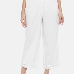 RANGMANCH BY PANTALOONS Women Off White Culottes Trousers-image-35